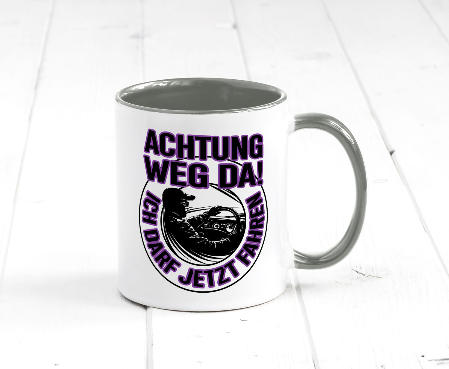 Achtung weg da ich darf jetzt Fahren | Führerschein lustig Humor Geschenkidee