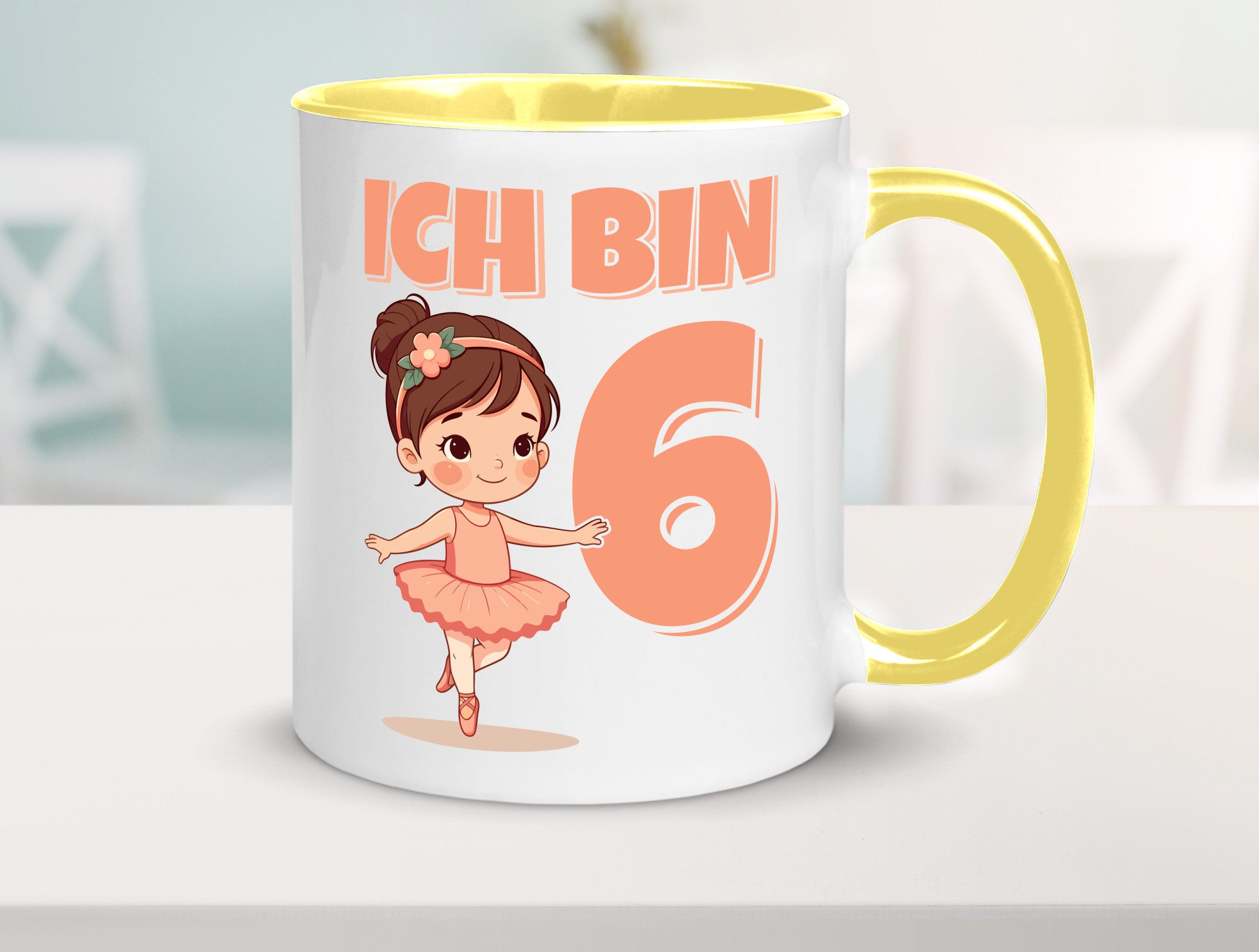 6 Geburtstag | Jahre Ballerina Mädchen Ballet lustig Geschenkidee Geschenk Tasse