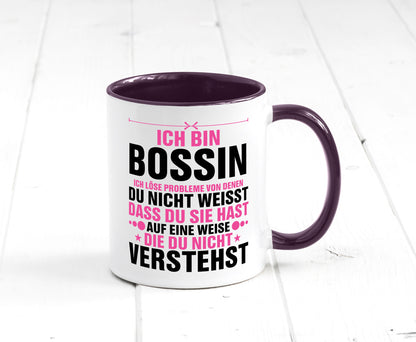 Löse Probleme: Bossin | Führungskraft Vorgesetzte lustig Humor Geschenkidee