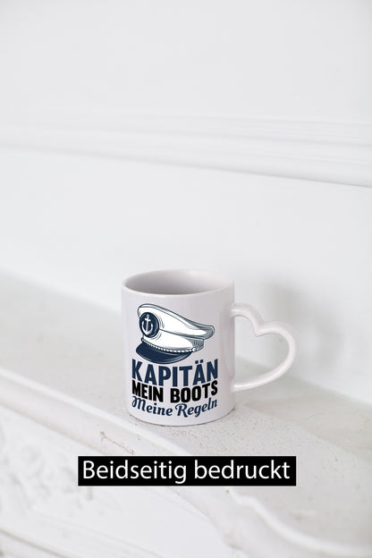 Mein Boot meine Regeln | Kapitän Tasse Schifffahrer Humor Geschenkidee