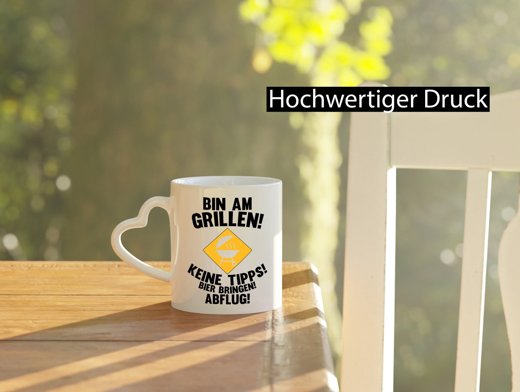 Bin am Grillen | Bier bringen und Abflug Grillmeister Geschenk Humor