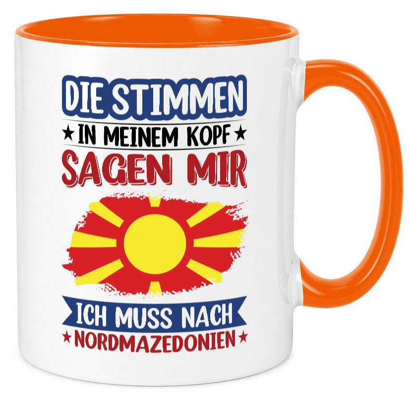Nordmazedonien | Urlaub Stimmen in meinem Kopf Geschenk Humor Geschenkidee