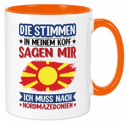 Nordmazedonien | Urlaub Stimmen in meinem Kopf Geschenk Humor Geschenkidee