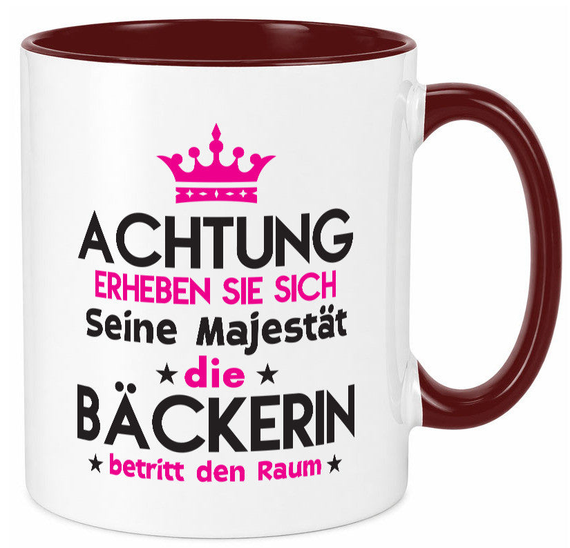 Seine Majestät Bäckerin | Bäckerei Frauen Backen Humor Geschenkidee Tasse