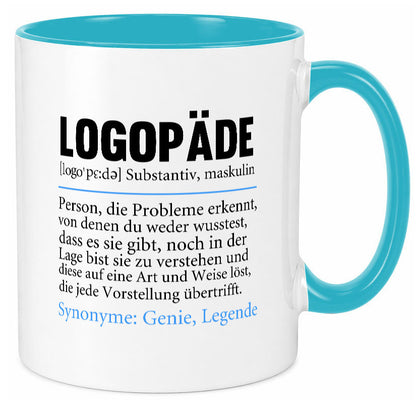 Logopäde | Spruch lustig Sprachtherapie Beruf lustiger Geschenk Arbeit Kollegen