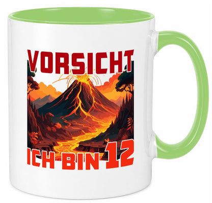 12. Geburtstag | 12 Jahre Vulkanausbruch Vulkan lustig Geschenkidee Geschenk Tasse