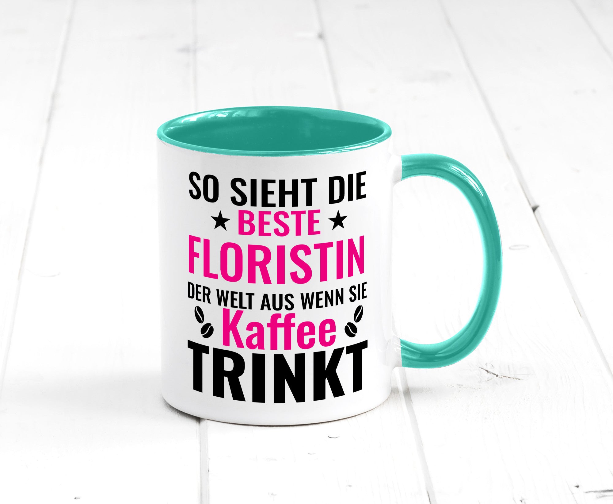 Kaffee trinkt: Floristin | Blumen Verkäuferin lustiger Spruch Geschenk Humor