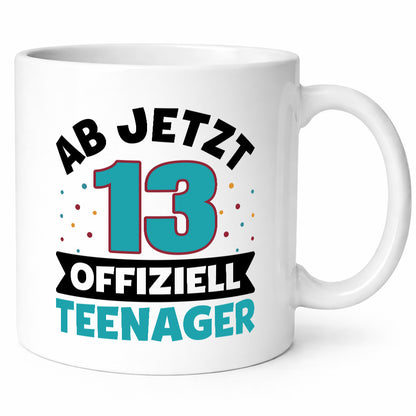 13. Geburtstag | Mädchen Tasse Teenager Spruch vl4 Humor Geschenkidee