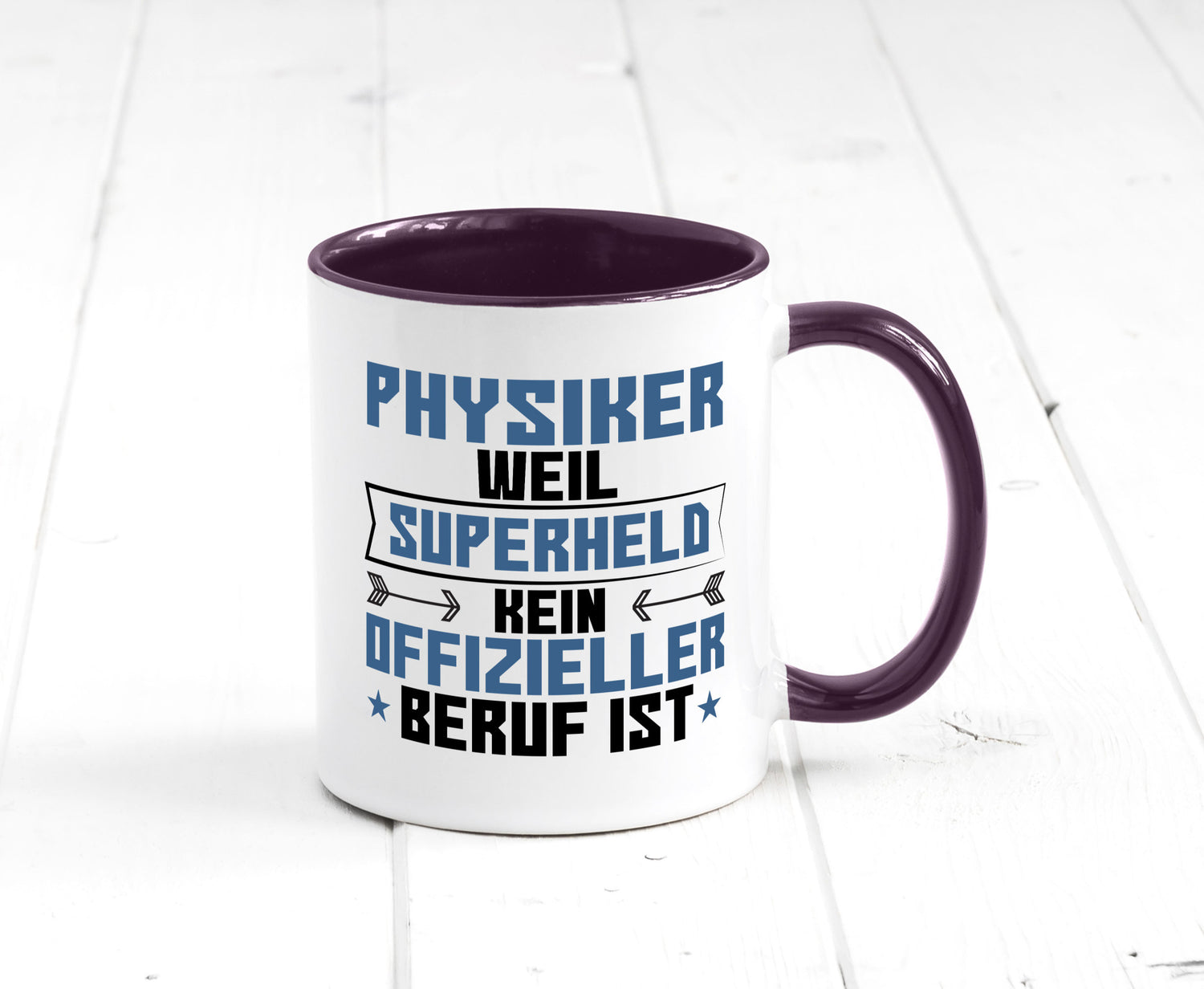 Superheld Physiker | Physik Geschenk Humor Geschenkidee lustiger Spruch Tasse