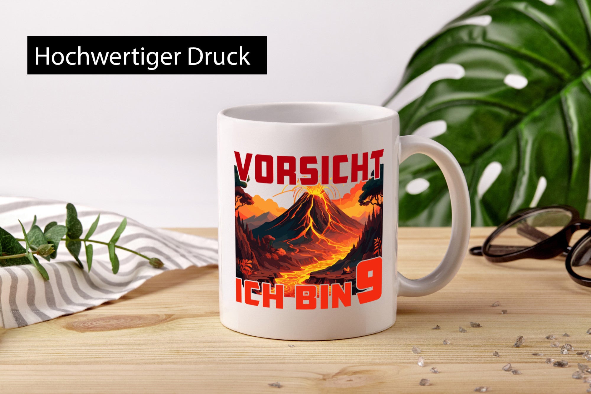 9. Geburtstag | 9 Jahre Vulkanausbruch Vulkan lustiger Spruch Geschenk