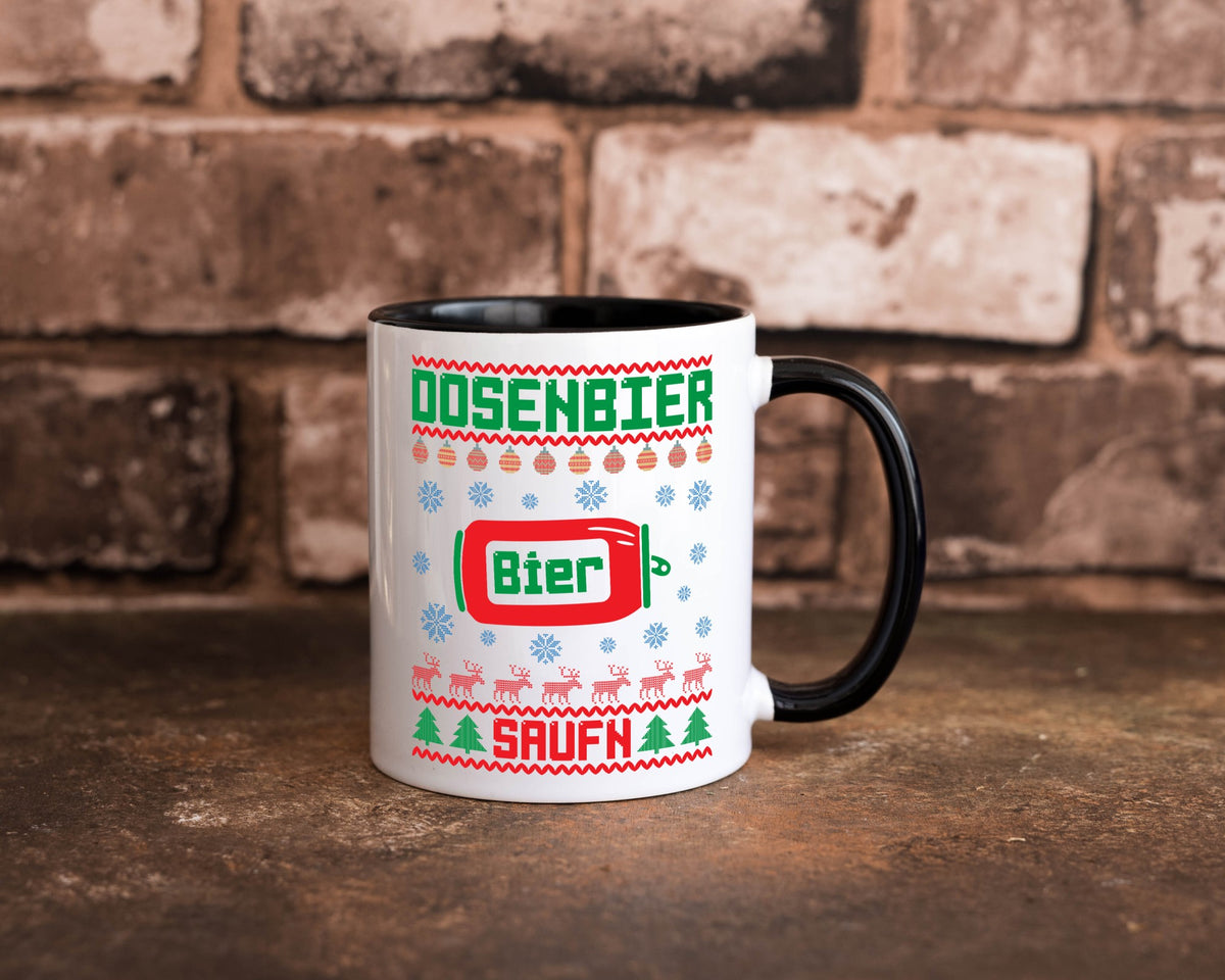 Dosenbier Saufn | Ugly Christmas Weihnachten Humor Geschenkidee Tasse