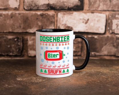 Dosenbier Saufn | Ugly Christmas Weihnachten Humor Geschenkidee Tasse