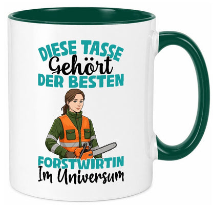 Im Universum: Forstwirtin | Forst Wirtin Geschenkidee Humor Tasse