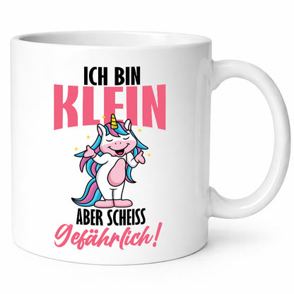 Ich bin klein und gefährlich lustig Humor Geschenkidee Geschenk Tasse