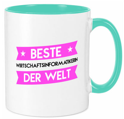 Beste Wirtschaftsinformatikerin | Wirtschaft Informatik Humor Geschenkidee Tasse