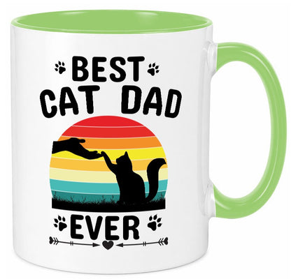 Best Cat Dad Ever lustiger Spruch Geschenk Humor Geschenkidee Tasse