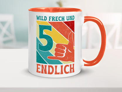 5. Geburtstag | 5 Jahre Wild und Frech Geschenk Geschenkidee lustiger Spruch