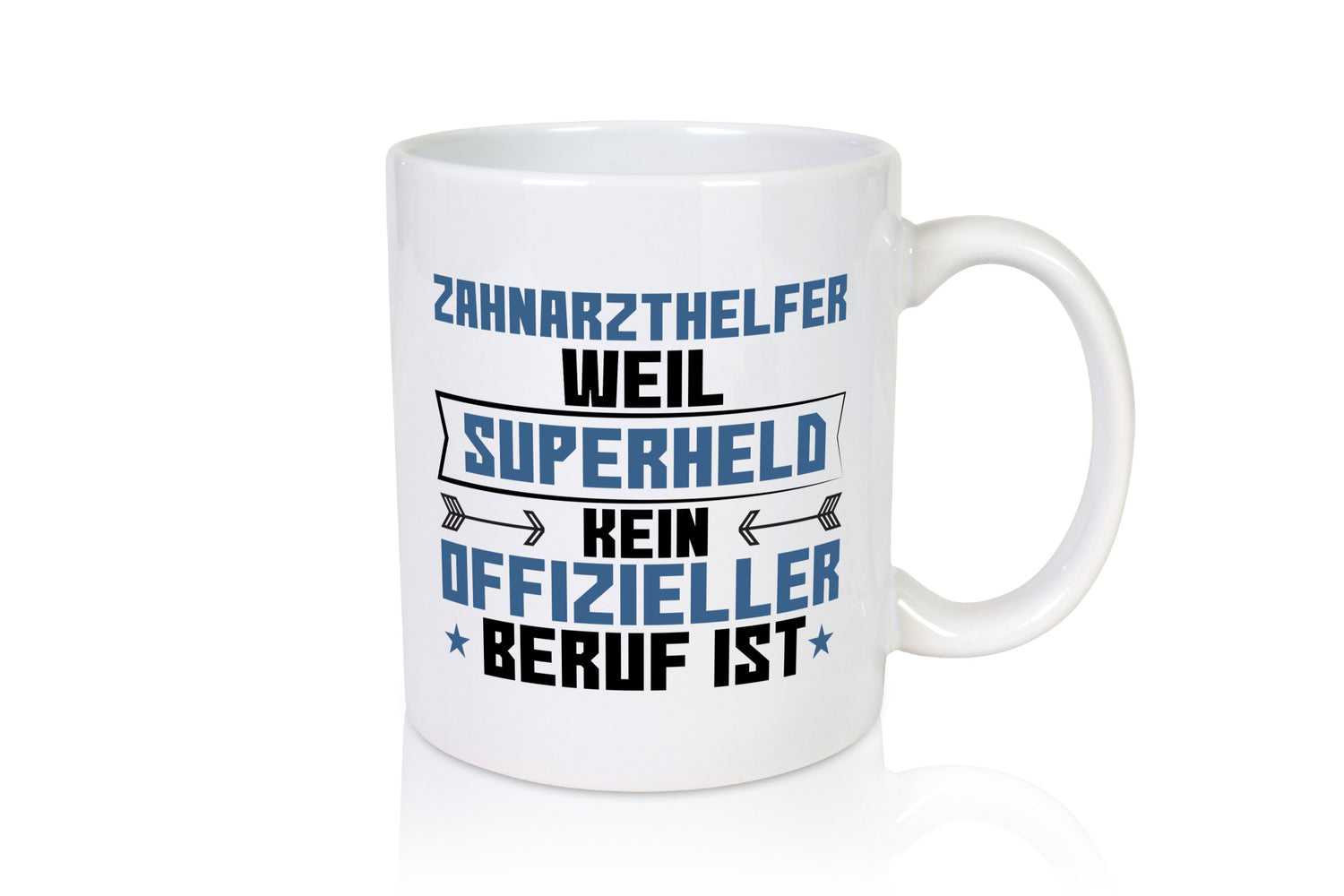 Superheld Zahnarzthelfer | Zahnmedizin Geschenkidee Humor Tasse