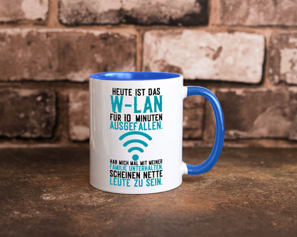 10 Minuten W-Lan Ausfall | Nerd Computer PC Gamer lustig Humor Geschenkidee Tasse