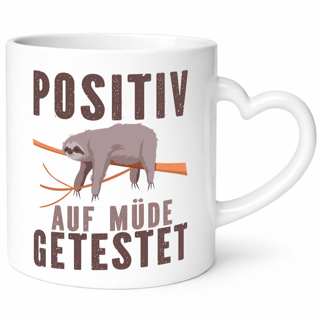 Positiv getestet | Faulheit Müde Faultier Geschenk Tierliebhaber Humor lustiger