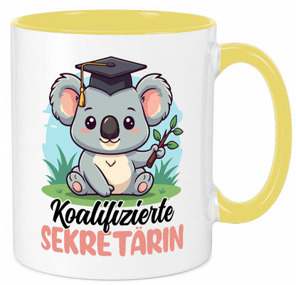 Koalifizierte Sekretärin | Büro Geschenkidee Arbeit Kollegen Humor Tasse