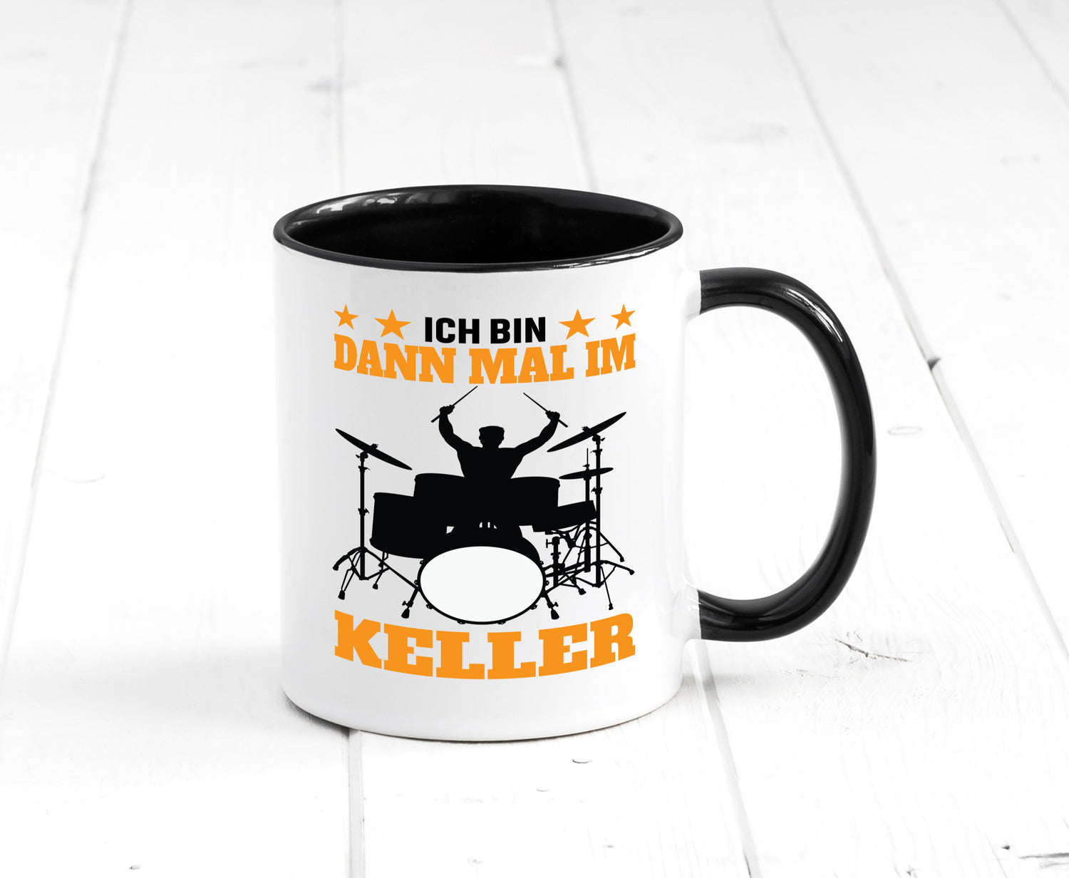 Ich bin dann mal im keller | Schlagzeug Musiker Musik lustig Humor Geschenkidee