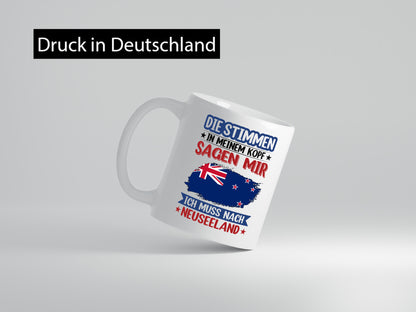 Neuseeland | Urlaub Stimmen in meinem Kopf Traumland lustig Humor Geschenkidee