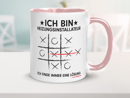 Löse Probleme: Heizungsinstallateur | Heizungsbauer Humor Geschenkidee Tasse