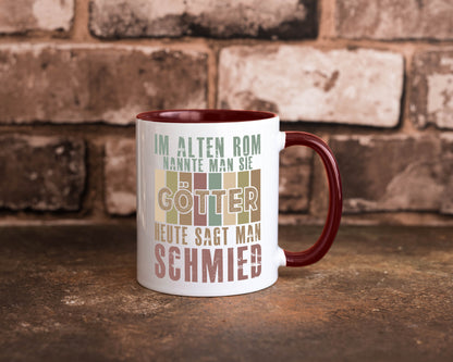 Heute sagt man: Schmied | schmieden lustig Humor Geschenkidee Geschenk Tasse