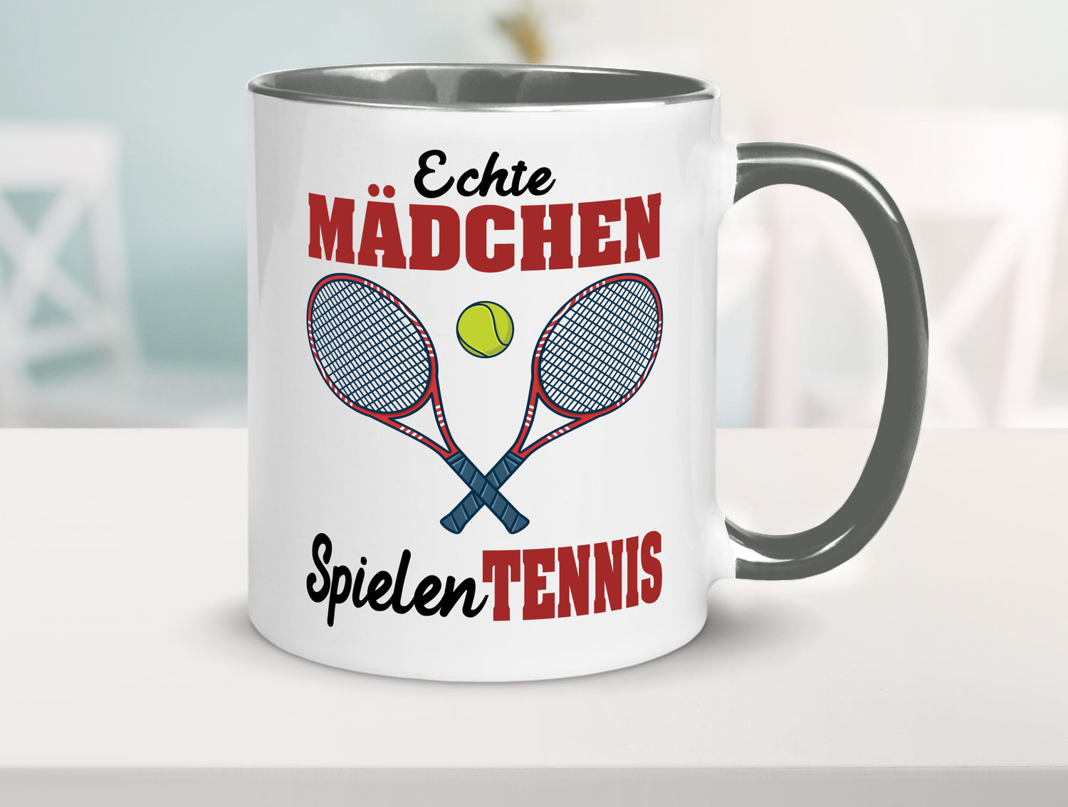Echte Mädchen Spielen Tennis | Sport Geschenkidee Humor Tasse