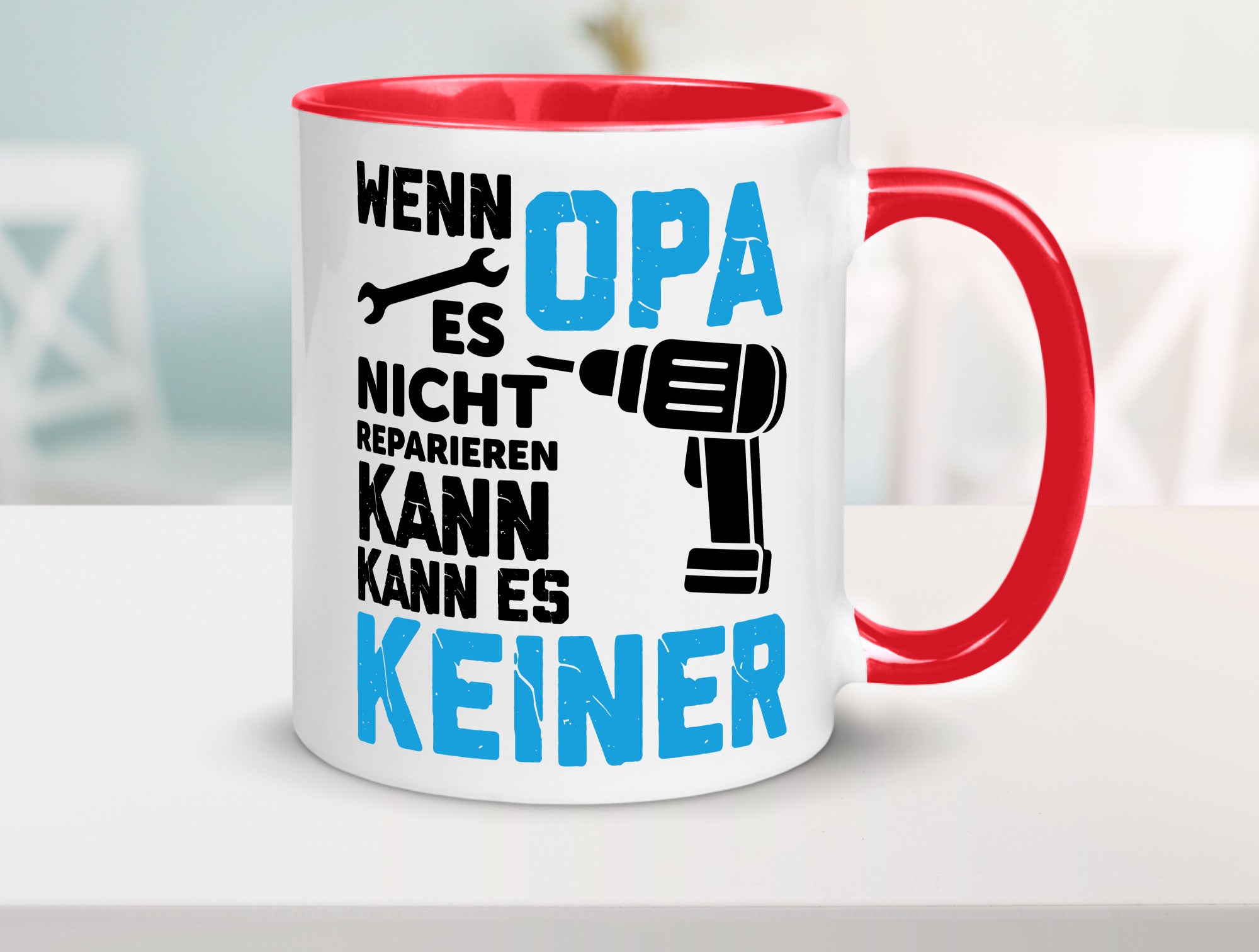 Wenn opa es nicht Reparieren kann | für alles Geschenkidee Familie Humor Tasse