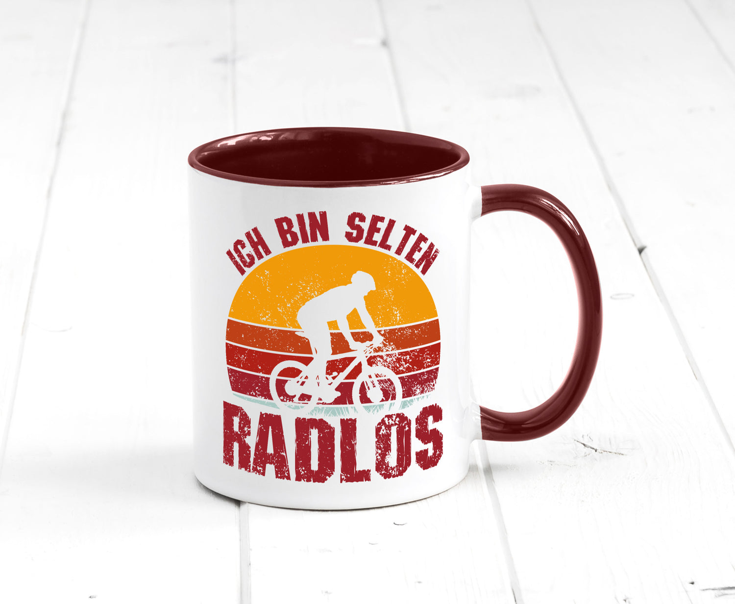 Ich bin Selten Radlos | Radfahrer Mountainbike Humor Geschenkidee Tasse