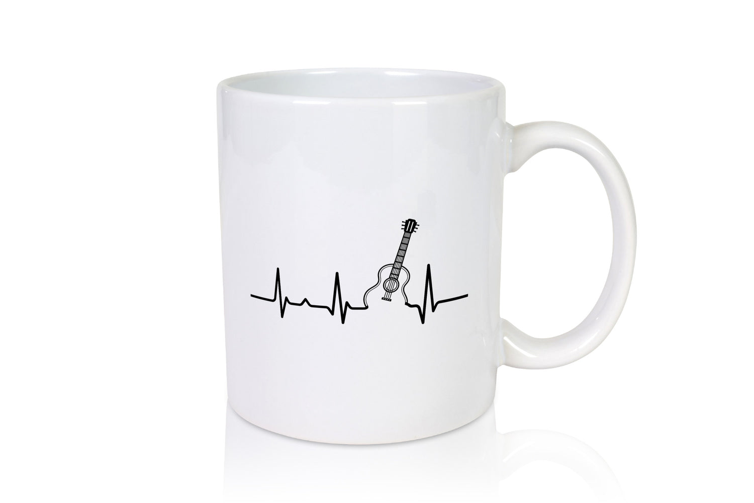 Gitarre Herzschlag | Musiker Gitarrist Gitarristen Humor Geschenkidee Tasse