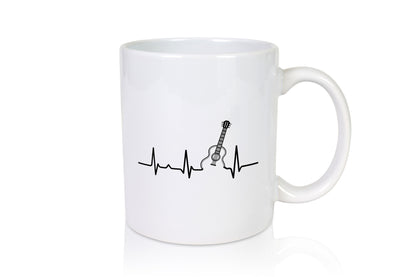 Gitarre Herzschlag | Musiker Gitarrist Gitarristen Humor Geschenkidee Tasse