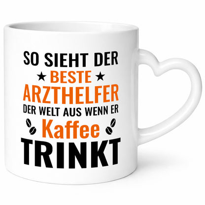 Kaffee trinkt: Arzthelfer | Fachangestellter Medizin Geschenkidee Humor Tasse