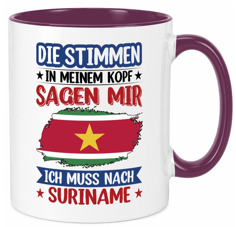 Suriname | Urlaub Stimmen in meinem Kopf Traumland v2 Geschenk Humor