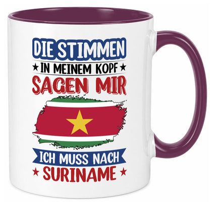 Suriname | Urlaub Stimmen in meinem Kopf Traumland v2 Geschenk Humor