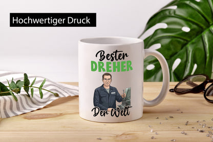 Bester Dreher | Fräser v2 lustig Humor Geschenkidee Geschenk Tasse