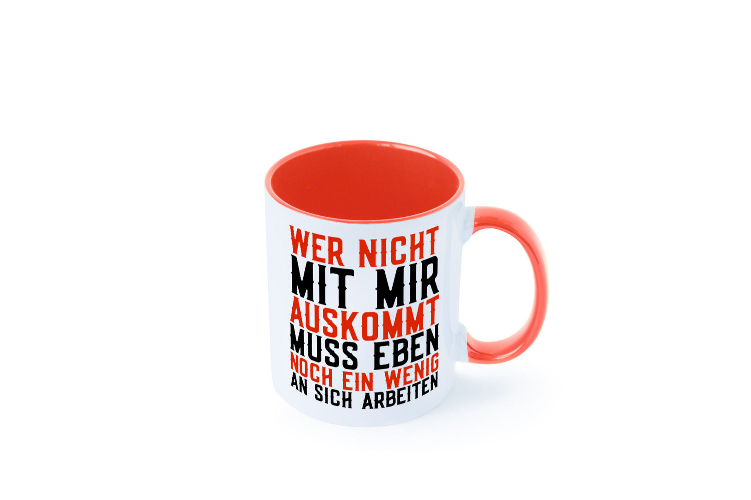 Wer nicht mit mir auskommt | Selbstbewusst witziger Spruch Geschenkidee Humor