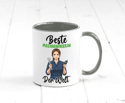 Beste Mechanikerin | KFZ v2 Humor Geschenkidee Tasse