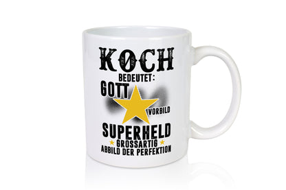 Bedeutung von Koch | Chefkoch Geschenkidee Arbeit Kollegen Büro Humor Tasse