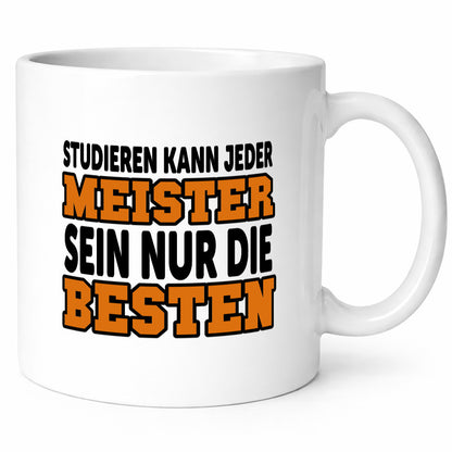 Meister | Handwerker Meisterprüfung Berufsabschluss Humor Arbeit Kollegen Büro