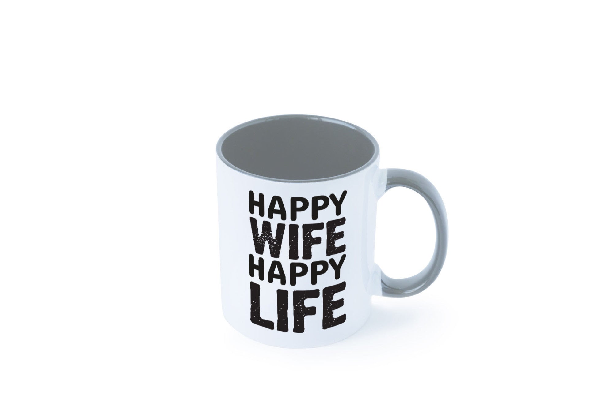 Happy Wife | Ehemann Tasse Ehefrau Humor Statement Geschenkidee