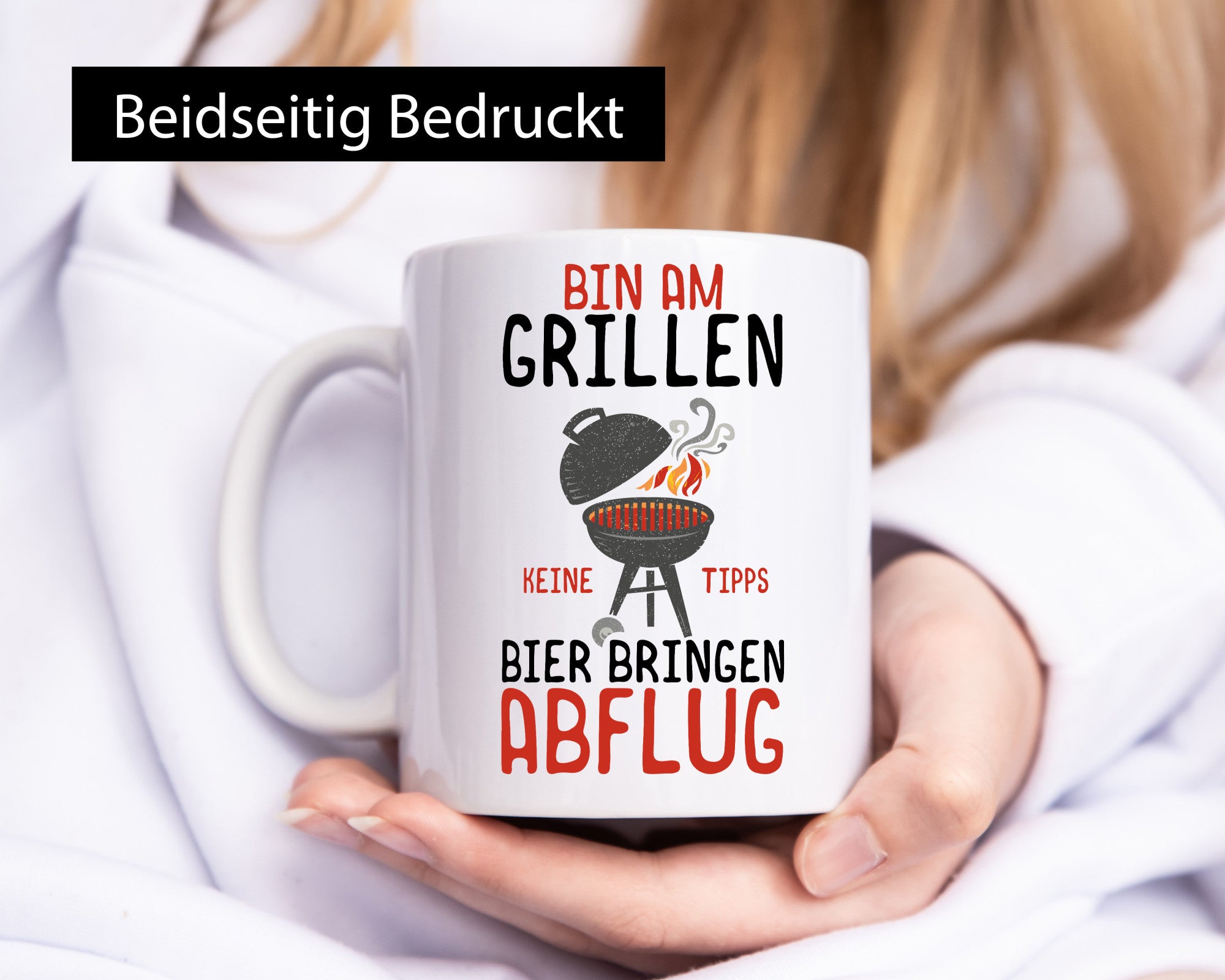 Bin am Grillen | Grillmeister Bierliebhaber BBQ Chef Geschenkidee Arbeit