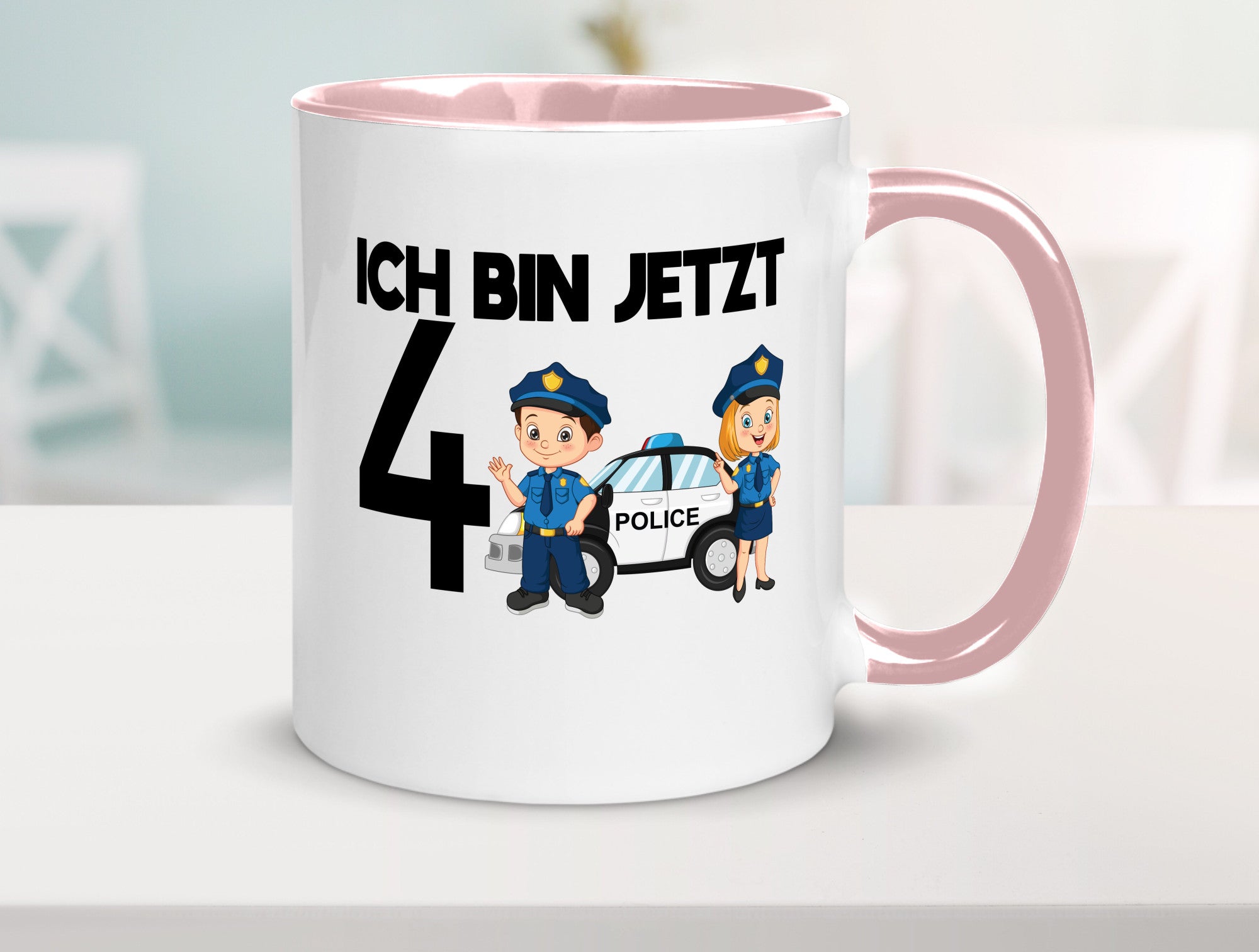 Ich bin jetzt 4 | Polizei 4. Geburtstag Jähriger Geschenk Geschenkidee lustiger