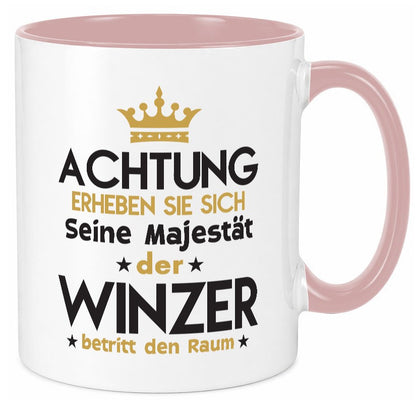 Seine Majestät Winzer | Weinbauer Wein lustiger Spruch Geschenk Humor Tasse