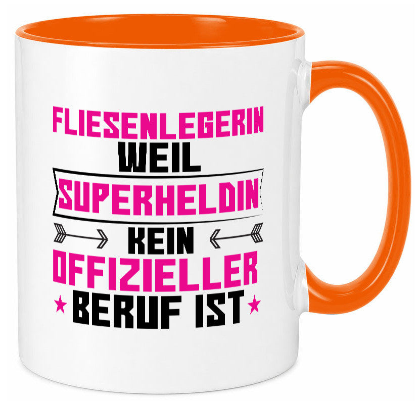 Superheldin Fliesenlegerin | Fliesenlegen Bau Geschenk Humor Geschenkidee
