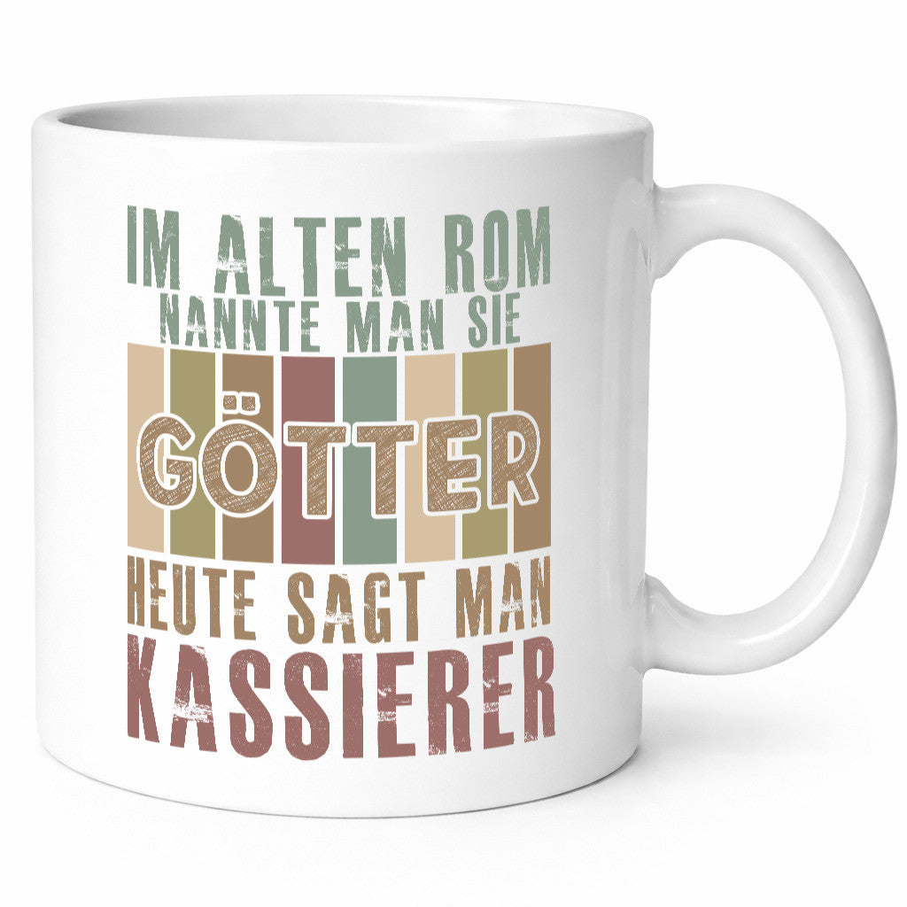 Heute sagt man: Kassierer lustig Humor Geschenkidee Geschenk Tasse
