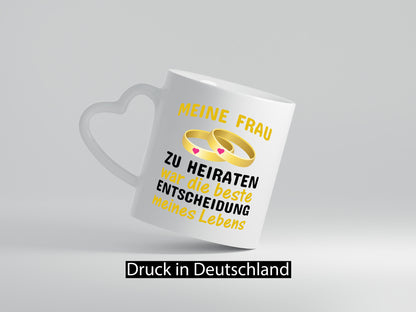Hochzeitstag Spruch | Ehefrau Tasse romantisch Geschenkidee Familie Humor
