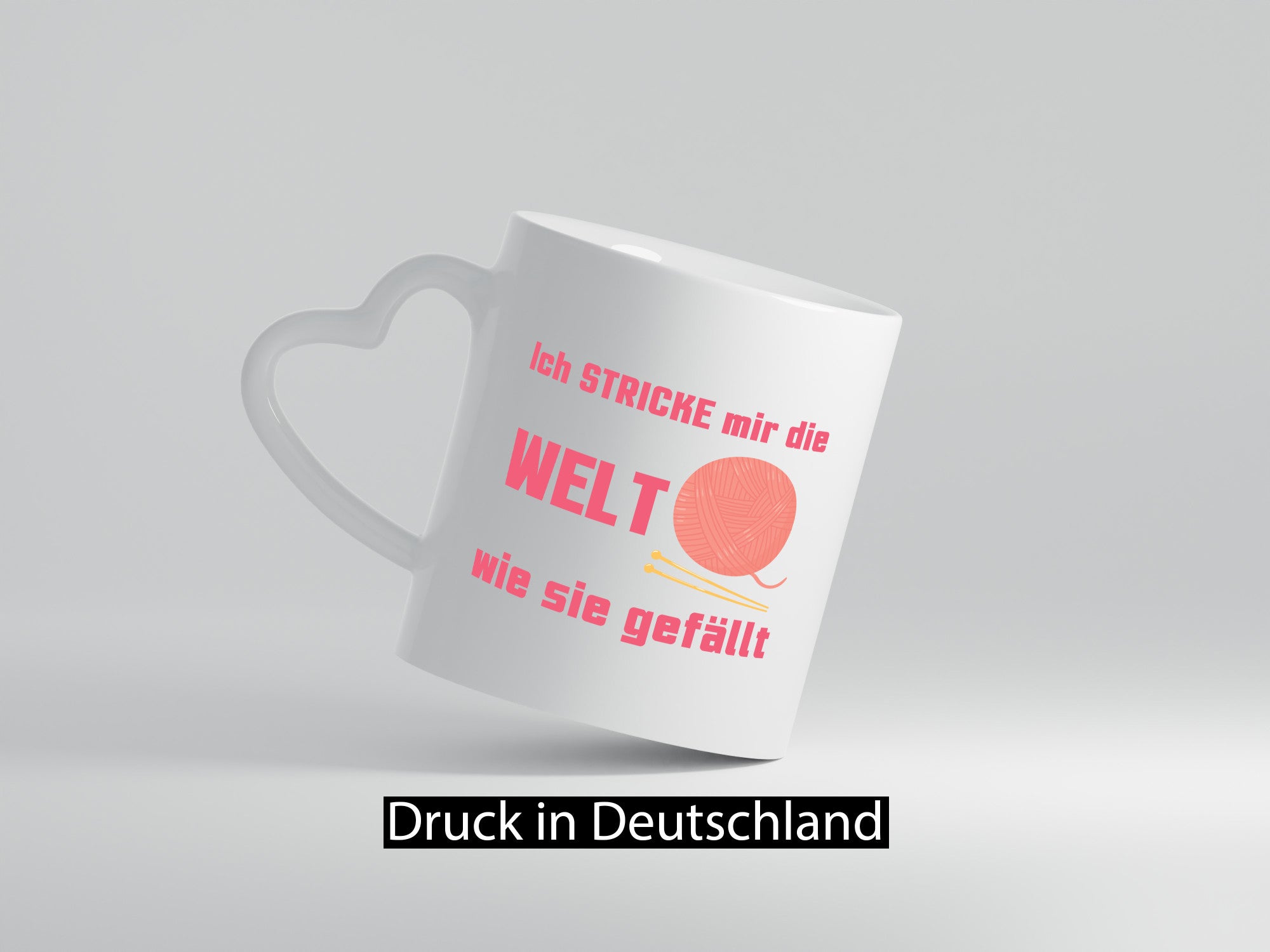 Ich stricke mir die welt wie sie gefällt | Häkeln lustiger Spruch Geschenk
